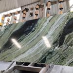 Plaque de marbre en jade vert
