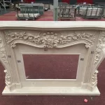 Royal Cream Marble Fireplace