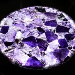 Purple Fluorite Gemstone Slab For Custom Project