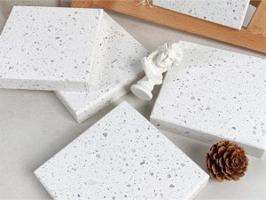 white terrazzo countertops