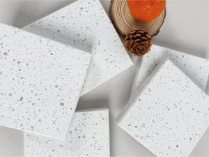white terrazzo tile