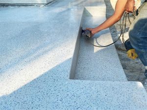 light blue terrazzo light blue terrazzo