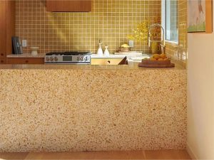 Carreaux de terrazzo jaune Carreaux de terrazzo jaune