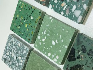 azulejo de terrazzo verde azulejo de terrazzo verde