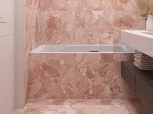 pink terrazzo bathroom pink terrazzo bathroom