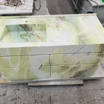 Dreaming Green Marble Solid Wood Bathroom Vanity