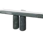 Table console en marbre vert