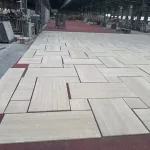 French Pattern Travertine white