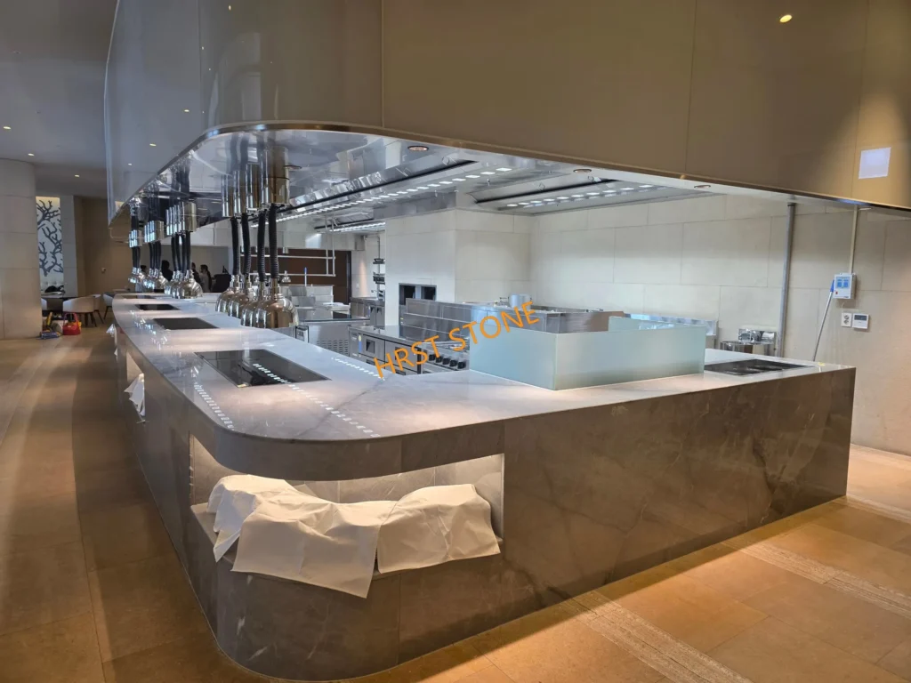 Blue De Savoie Marble Buffet Counter