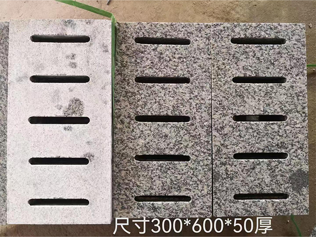 화강암 드레인 덮개 표면 마감 옵션