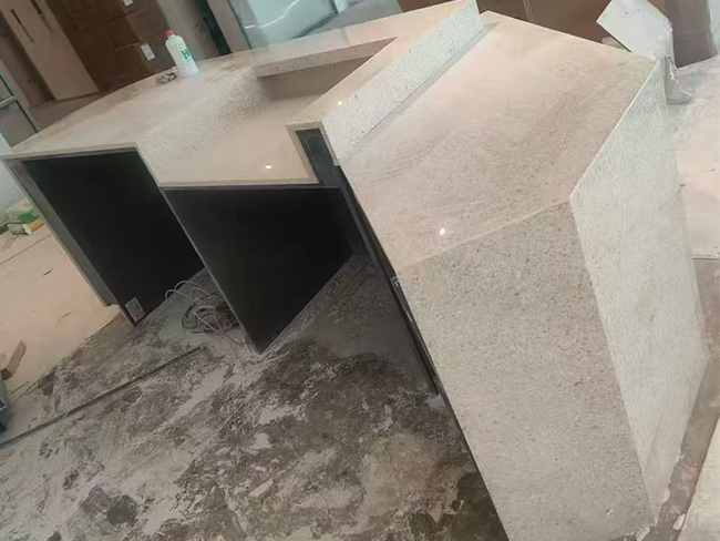Grolla Beige Limestone custom fabricated stone components