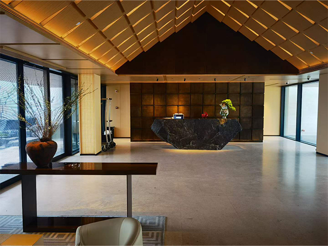 Grolla Beige Limestone interior wall and floor application