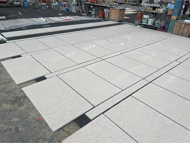 Grolla Beige Limestone large format floor panels