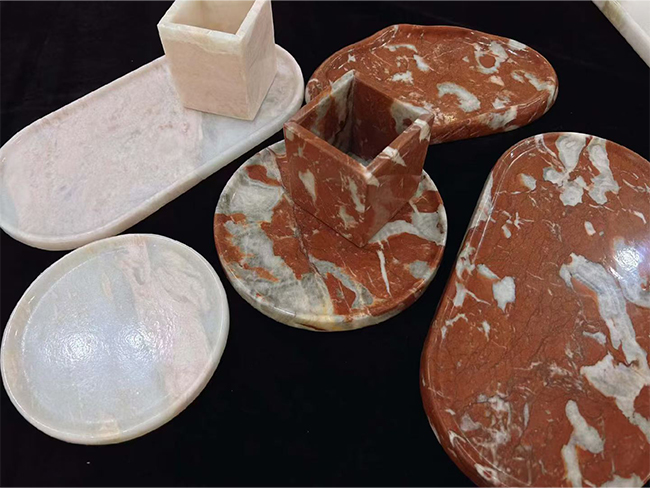 Languedoc Marble custom stone tableware
