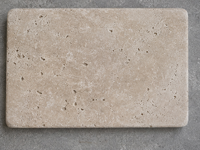 Cut-to-size Travertine edge stone for pool construction
