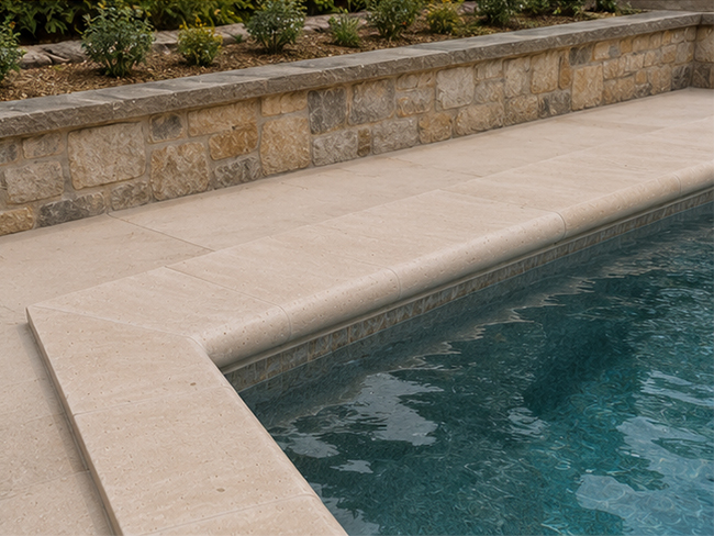 Turkey Roman Travertine pool border stone