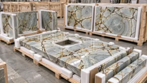 blue roma quartzite kitchen island qc packing cost blue roma quartzite kitchen island qc packing cost